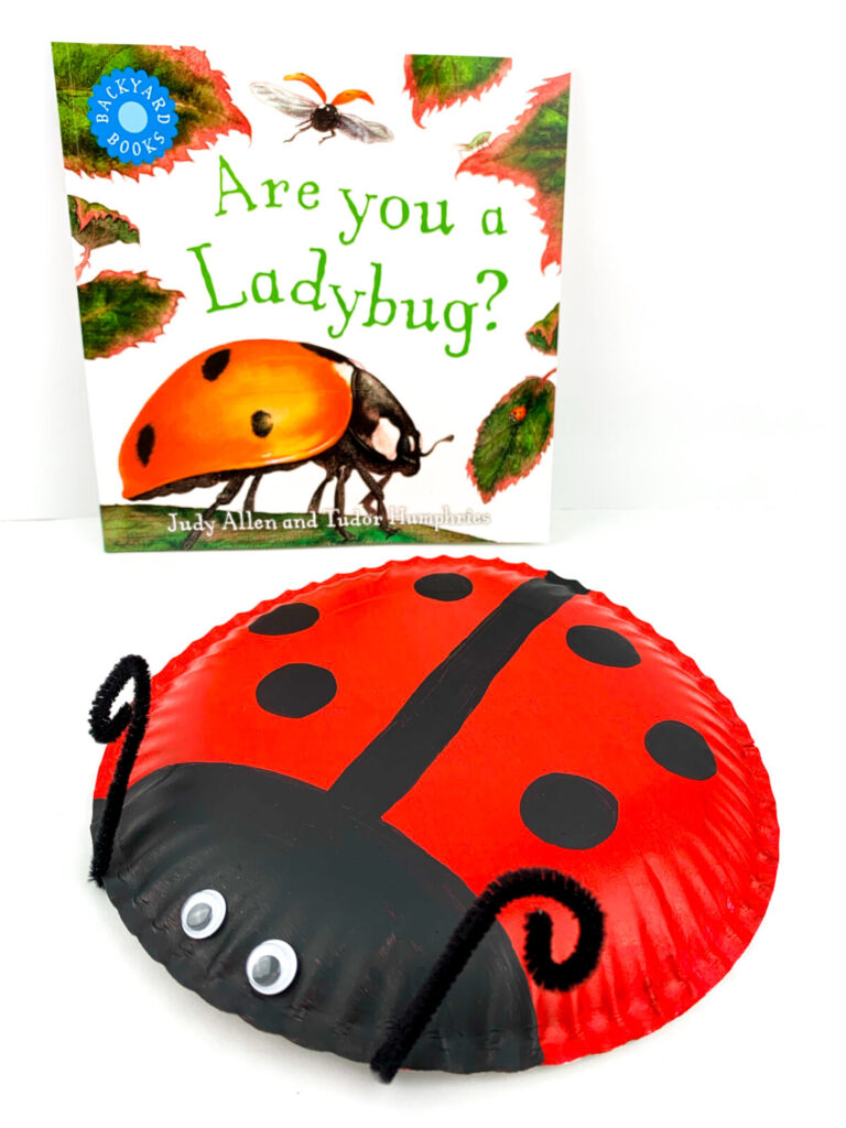 An easy Ladybug Paper Plate Craft for kids to make this spring. Make it just for fun, or as part of a study on bugs.