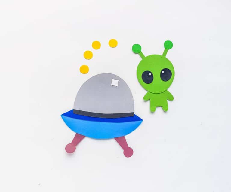 Alien Craft Stick Puppets with Free Template - Frugal Mom Eh!