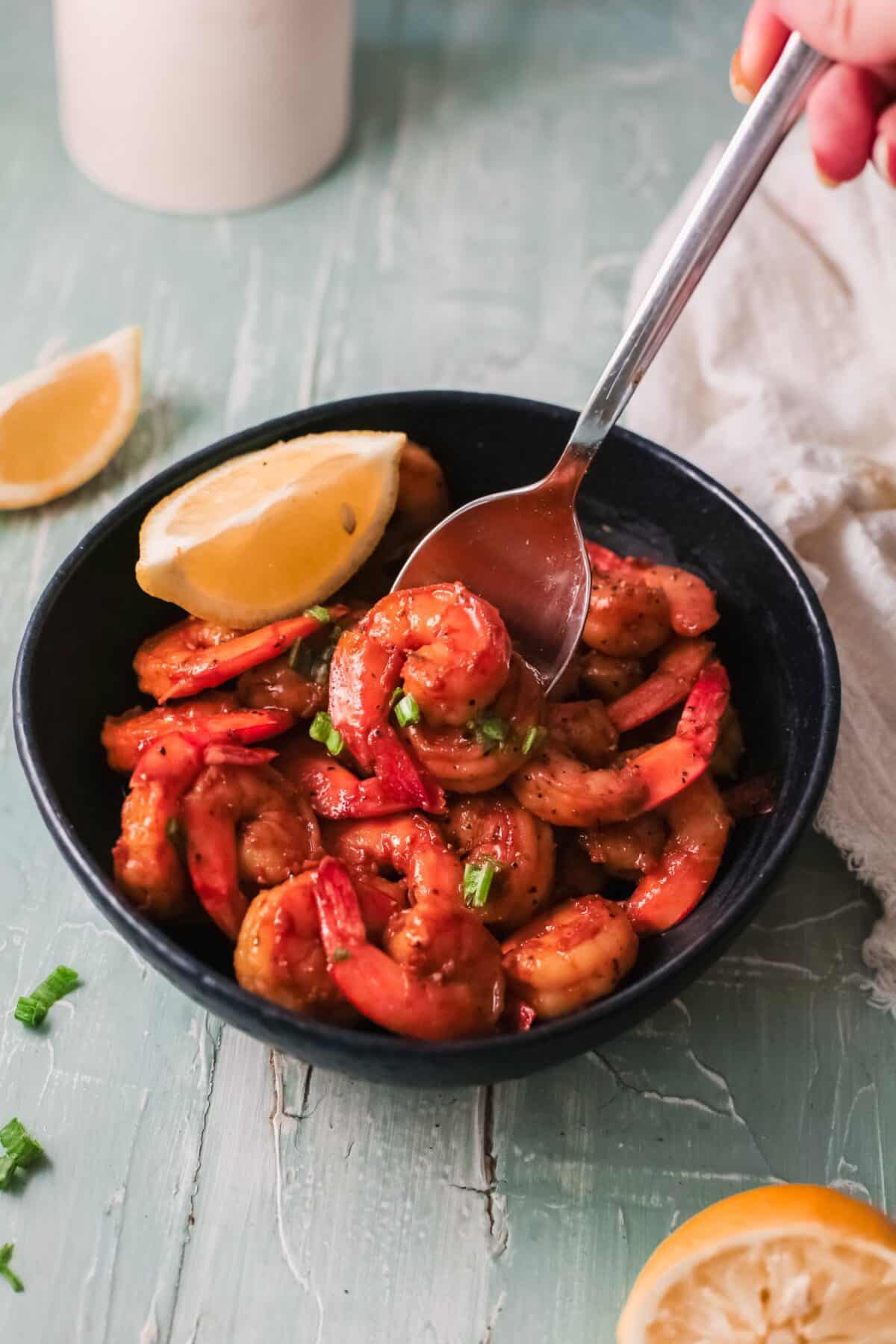 Make this Honey Cajun Shrimp in under 30 minutes for a terrific, quick and easy weeknight dinner made with a handful of simple ingredients.