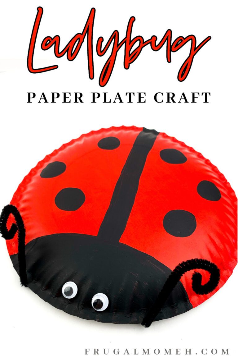 Ladybug Paper Plate Craft - Easy Kids Craft - Frugal Mom Eh!