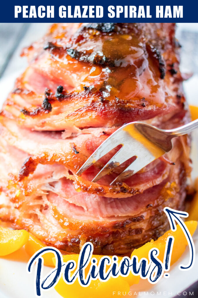 Peach Glazed Spiral Ham is a delicious sweet and salty spiral cut ham that you can serve for Easter, Christmas, or any special Occasion!