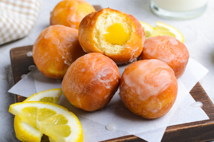 Lemon Curd Donut Holes