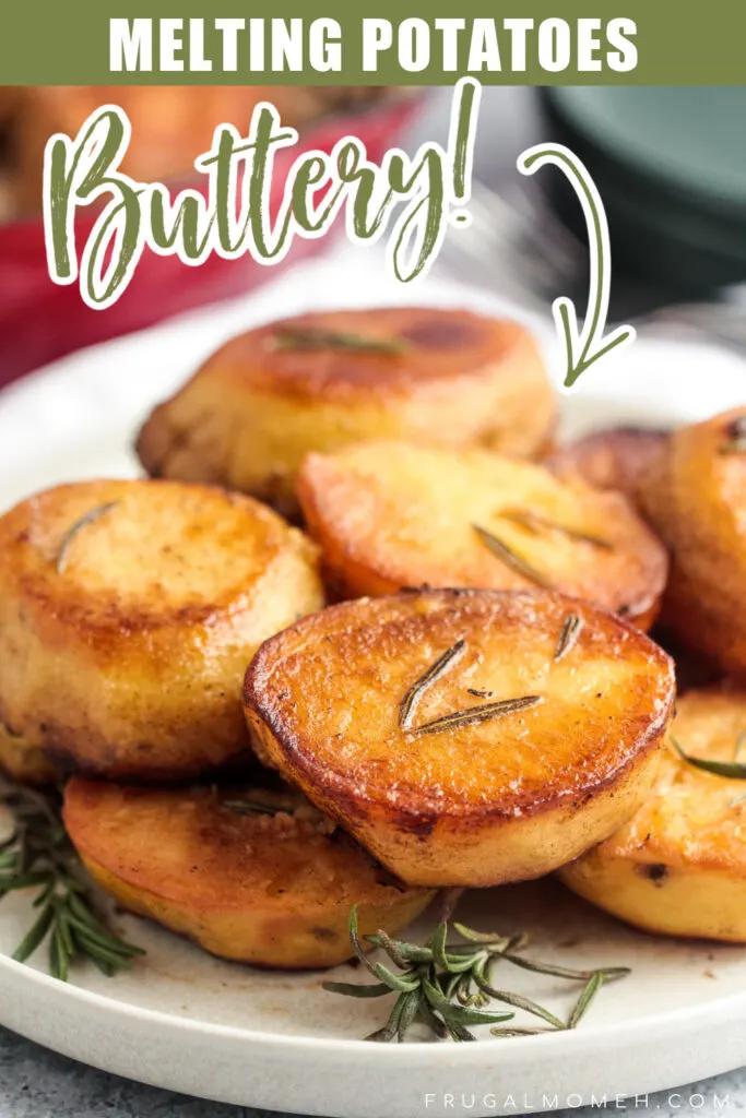 Also known as Fondant Potatoes, Melting Potatoes are a tasty potato side dish that are crispy and brown on the outside and soft inside.