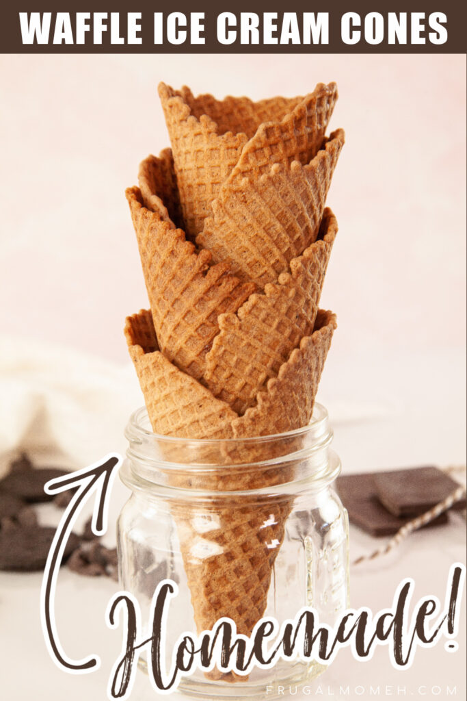 These homemade waffle cones are perfect for holding scoops of your favourite homemade ice cream - easy to make and delicately crisp.