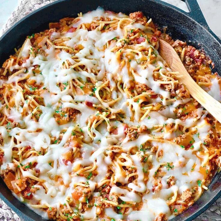Image for One-Pan Cheesy Skillet Spaghetti