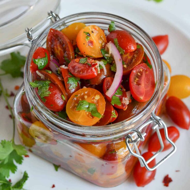 Image for Quick Marinated Cherry Tomato Salad