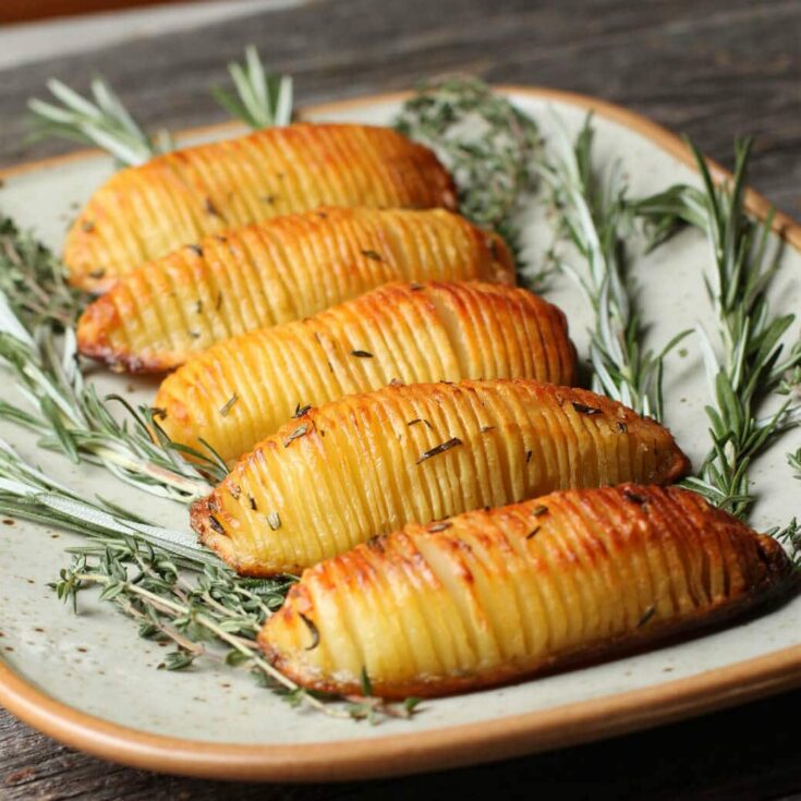 Image for Crispy Herbed Hasselback Potatoes
