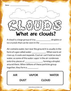 Free Printable Clouds Activity Sheets - Frugal Mom Eh!