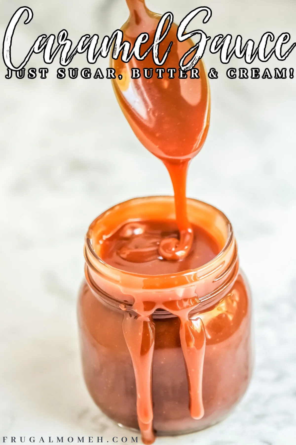 This Easy Homemade Caramel Sauce Recipe uses just a handful of ingredients & the wet caramelization method to make perfect creamy caramel.