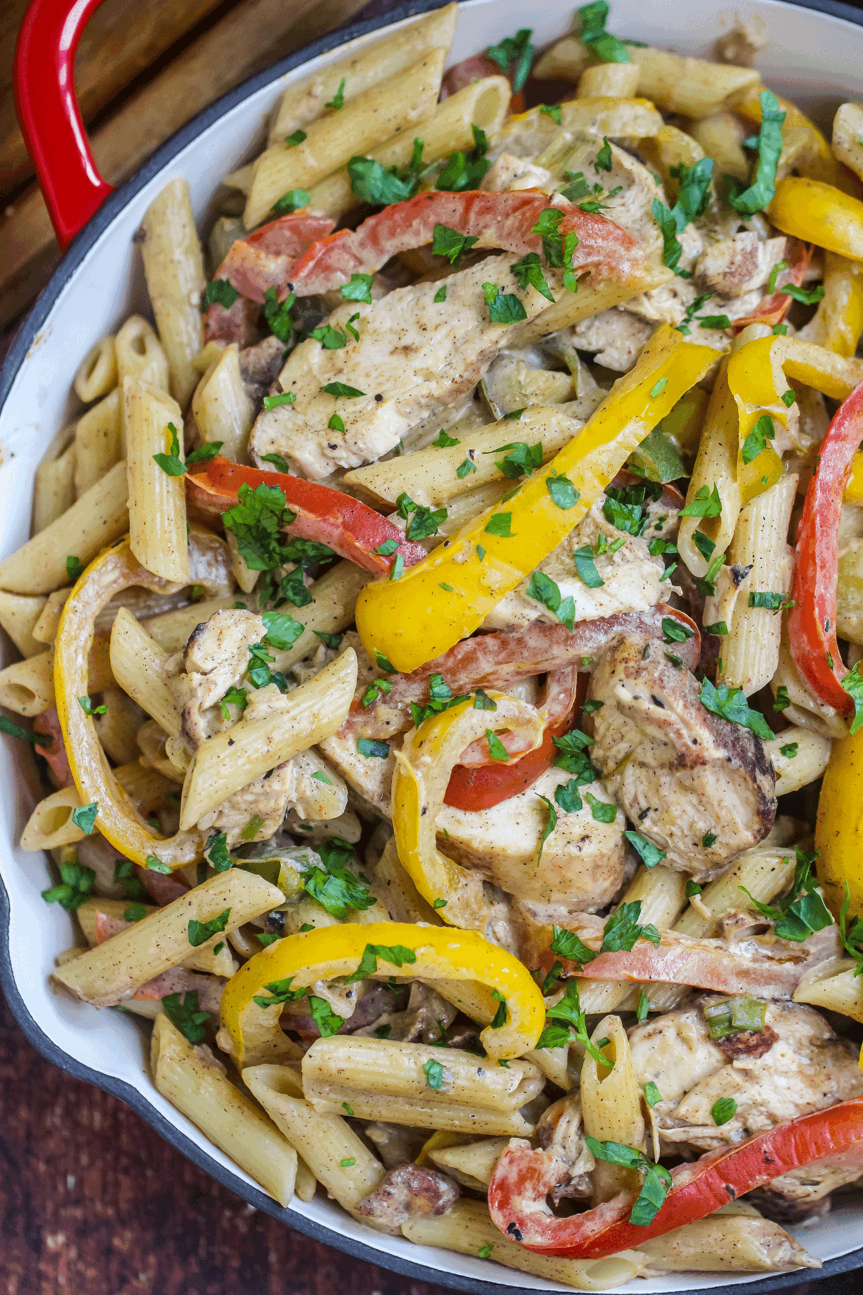 Rasta Pasta Recipe - Jerk Chicken Pasta - Frugal Mom Eh!