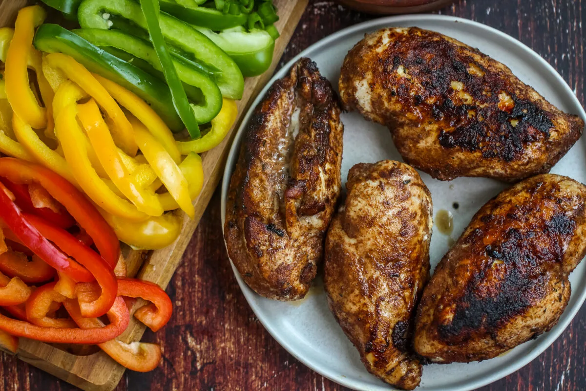 Jerk Chicken and peppers
