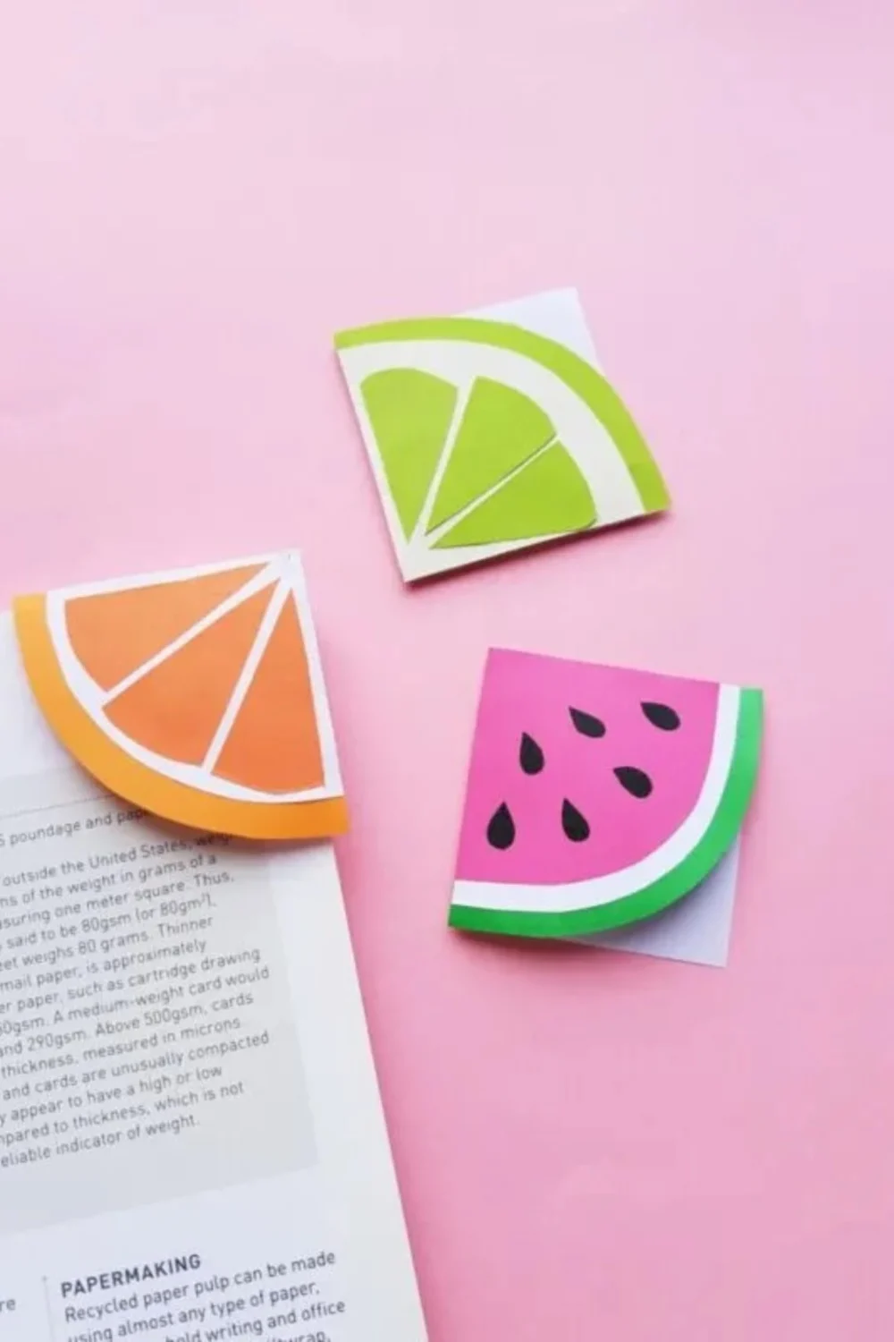 Fruit Slice Corner Bookmarks Frugal