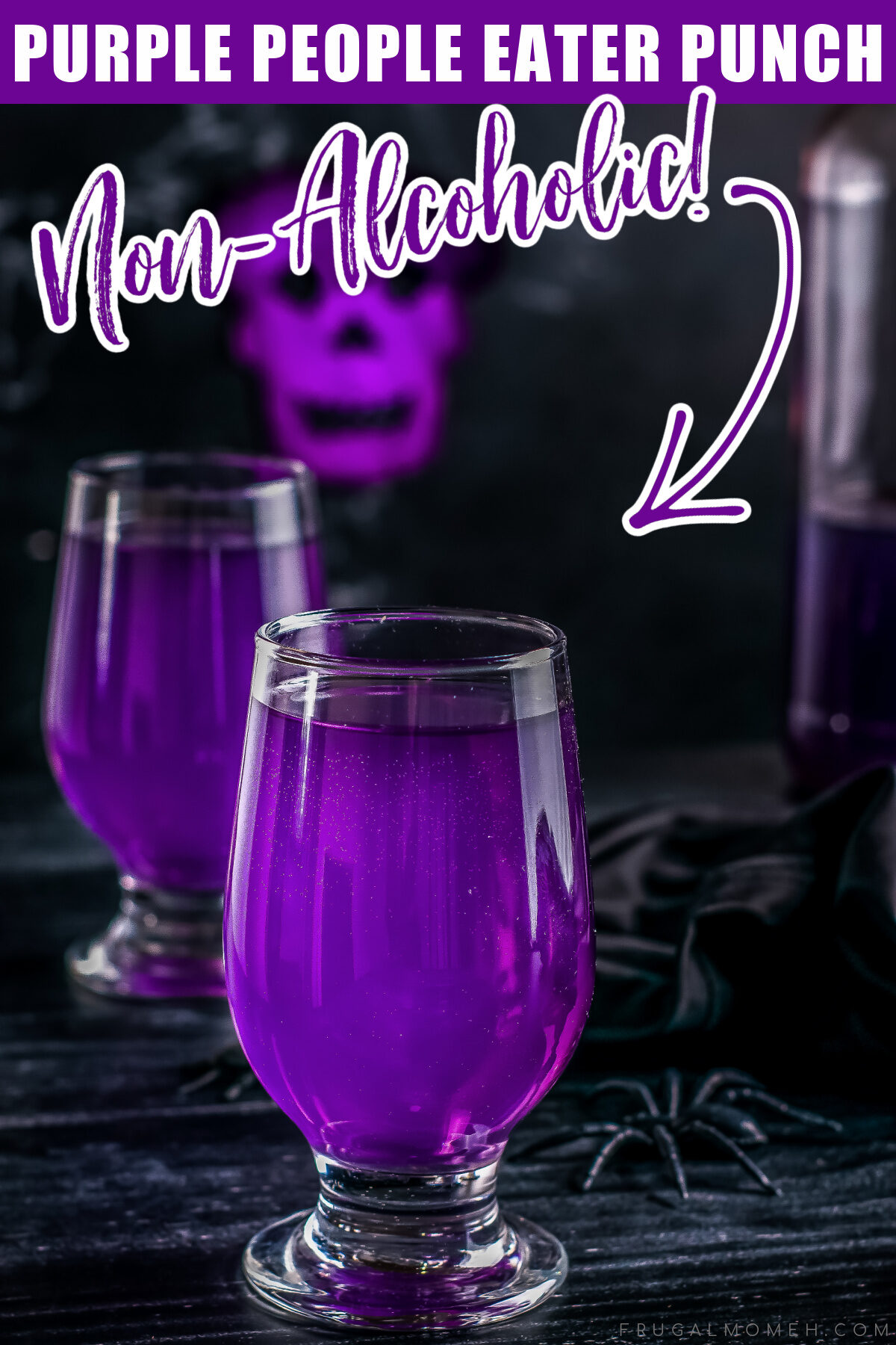 Purple People Eater Halloween Punch is a fun and easy non-alcoholic punch recipe that kids will love for this year's Halloween party.