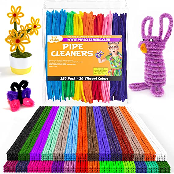 350 Pieces Pipe Cleaners