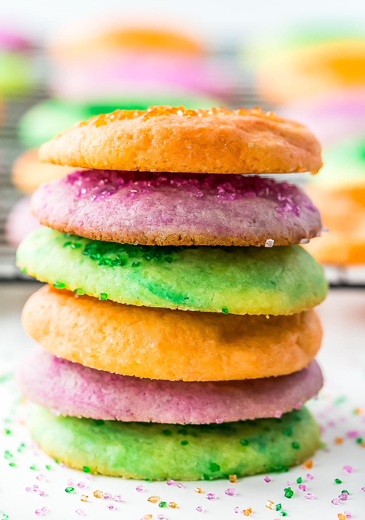 This recipe for Jello Cookies is a twist on a classic sugar cookie. These vibrant cookies are a fun retro treat that kids are sure to love!