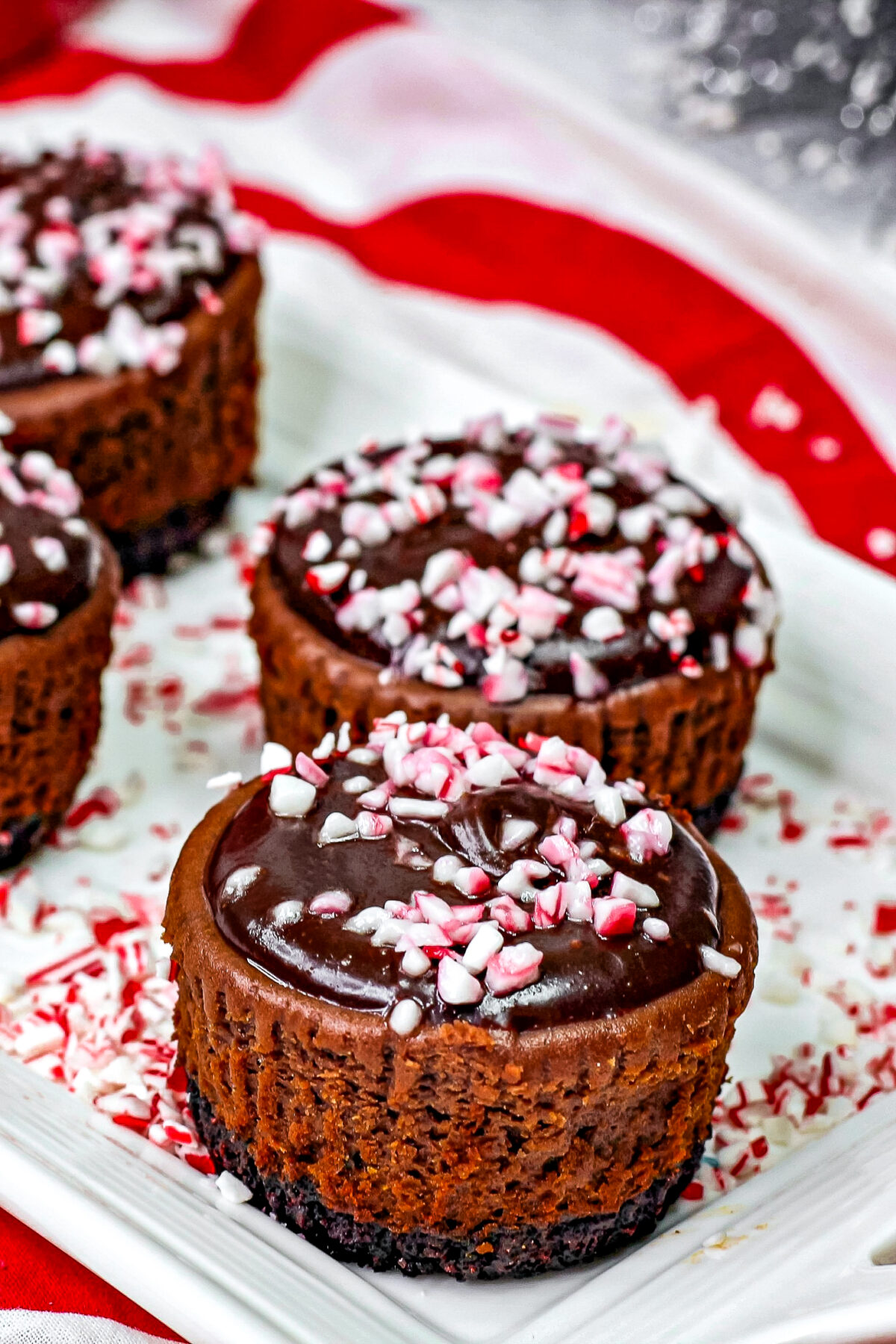 Christmas is a time for indulgence, and this recipe for mini chocolate peppermint cheesecakes hits that mark as a festive holiday favourite!