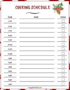 Free Printable Christmas Meal Planner - Frugal Mom Eh!