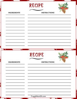 Free Printable Christmas Meal Planner - Frugal Mom Eh!