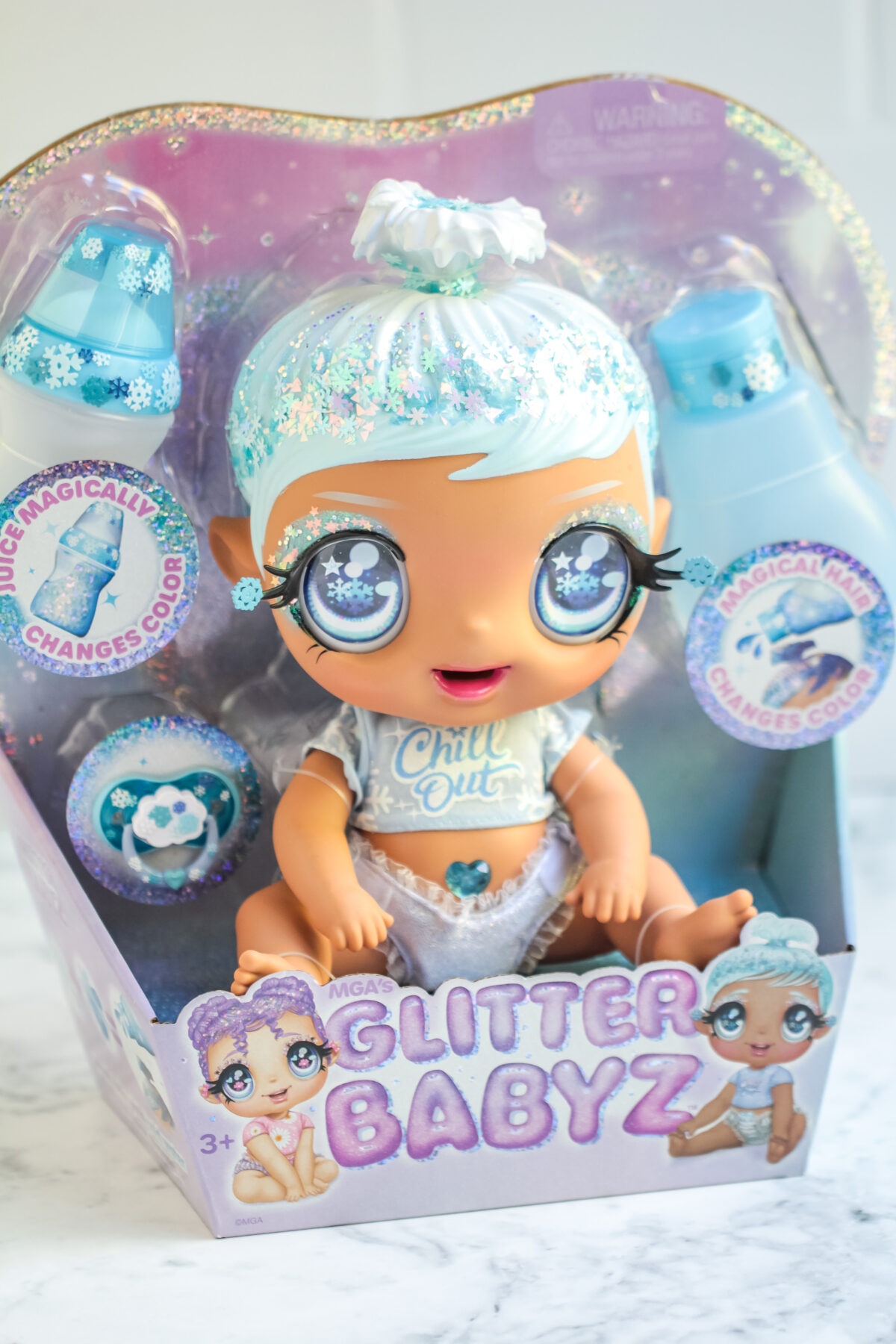 What's more precious than a baby doll with the prettiest features and sparkling eyes? MGA's Glitter Babyz are just that! 