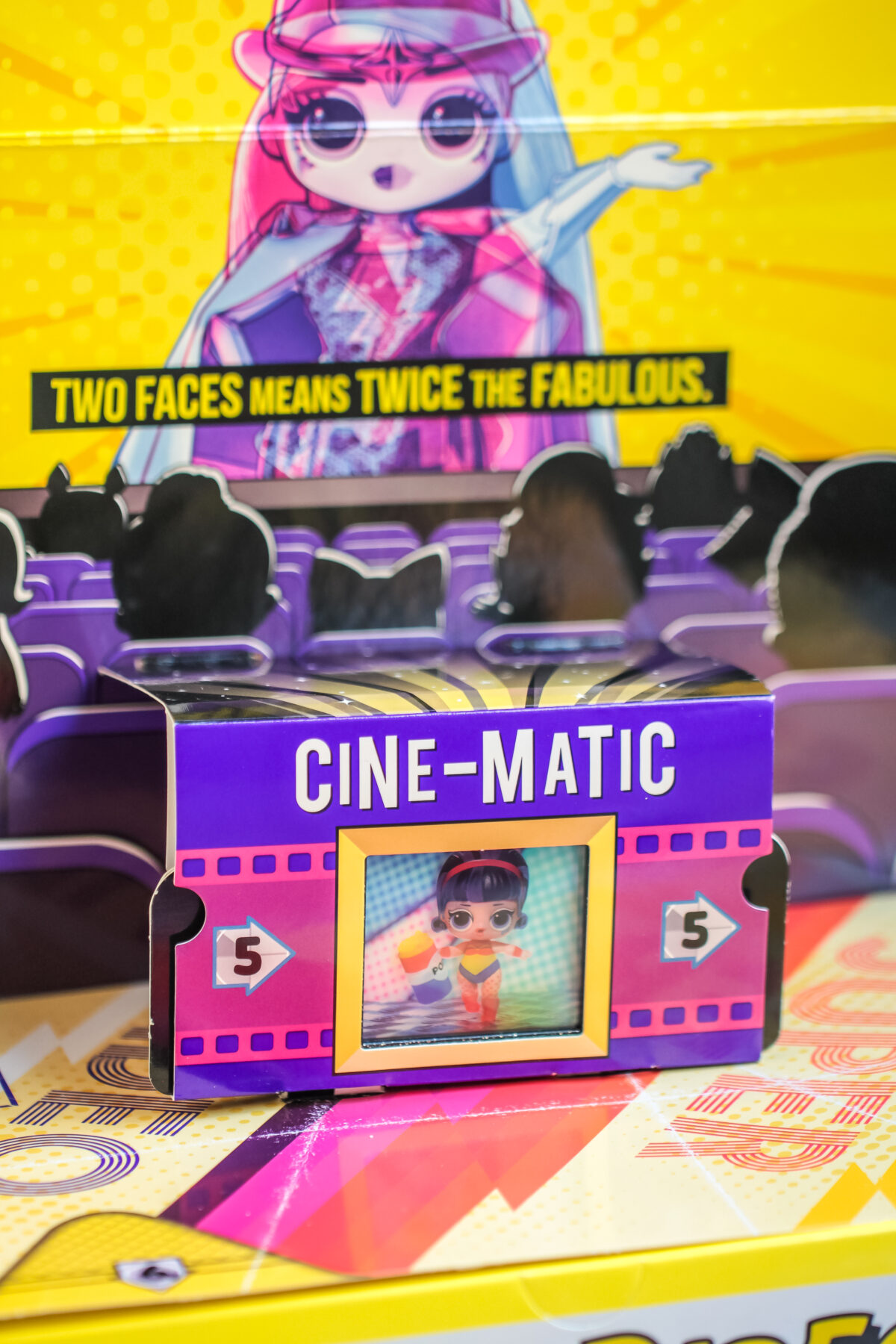 Introducing LOL Surprise OMG Movie Magic fashion dolls. Unbox 25 surprises including 1 of 4 stunning Movie Magic dolls and 3D glasses!