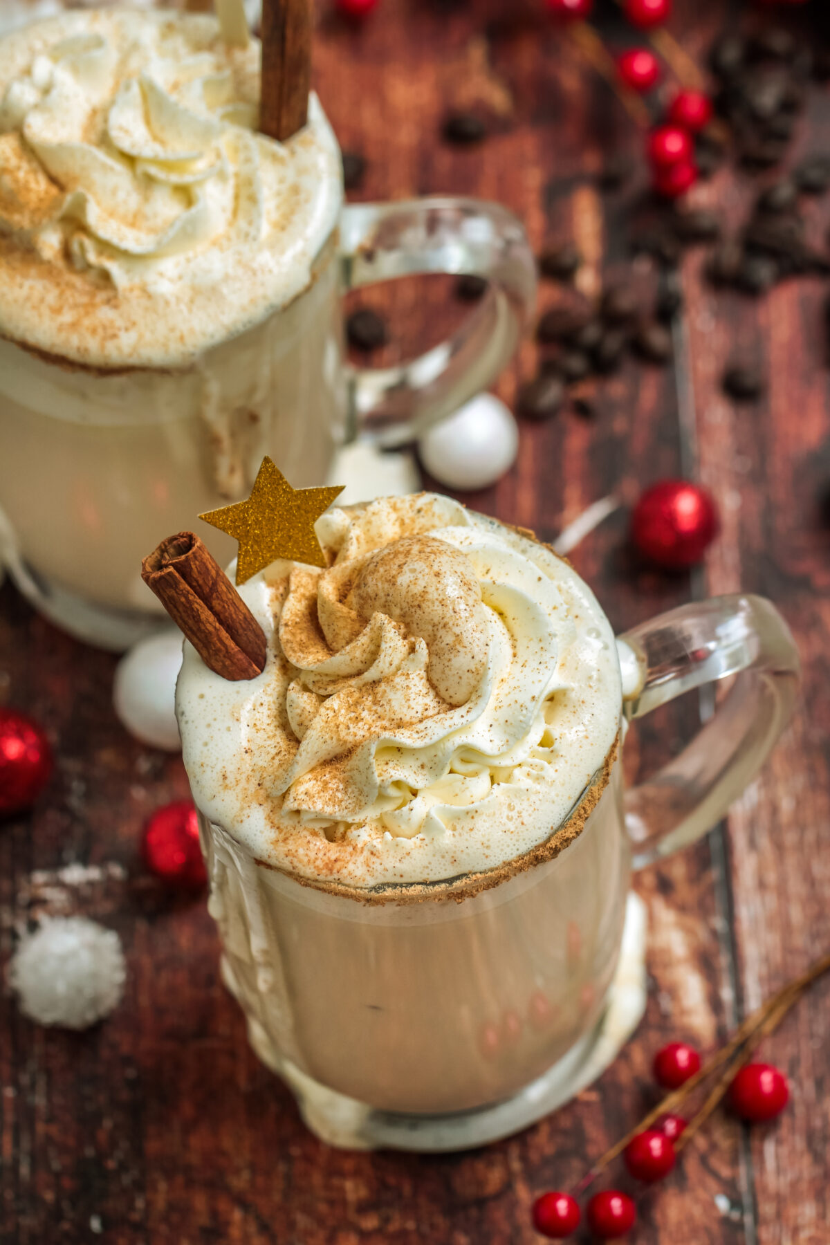 This is the best eggnog latte recipe. Learn how to make your own fresh, homemade version of this yummy holiday drink!