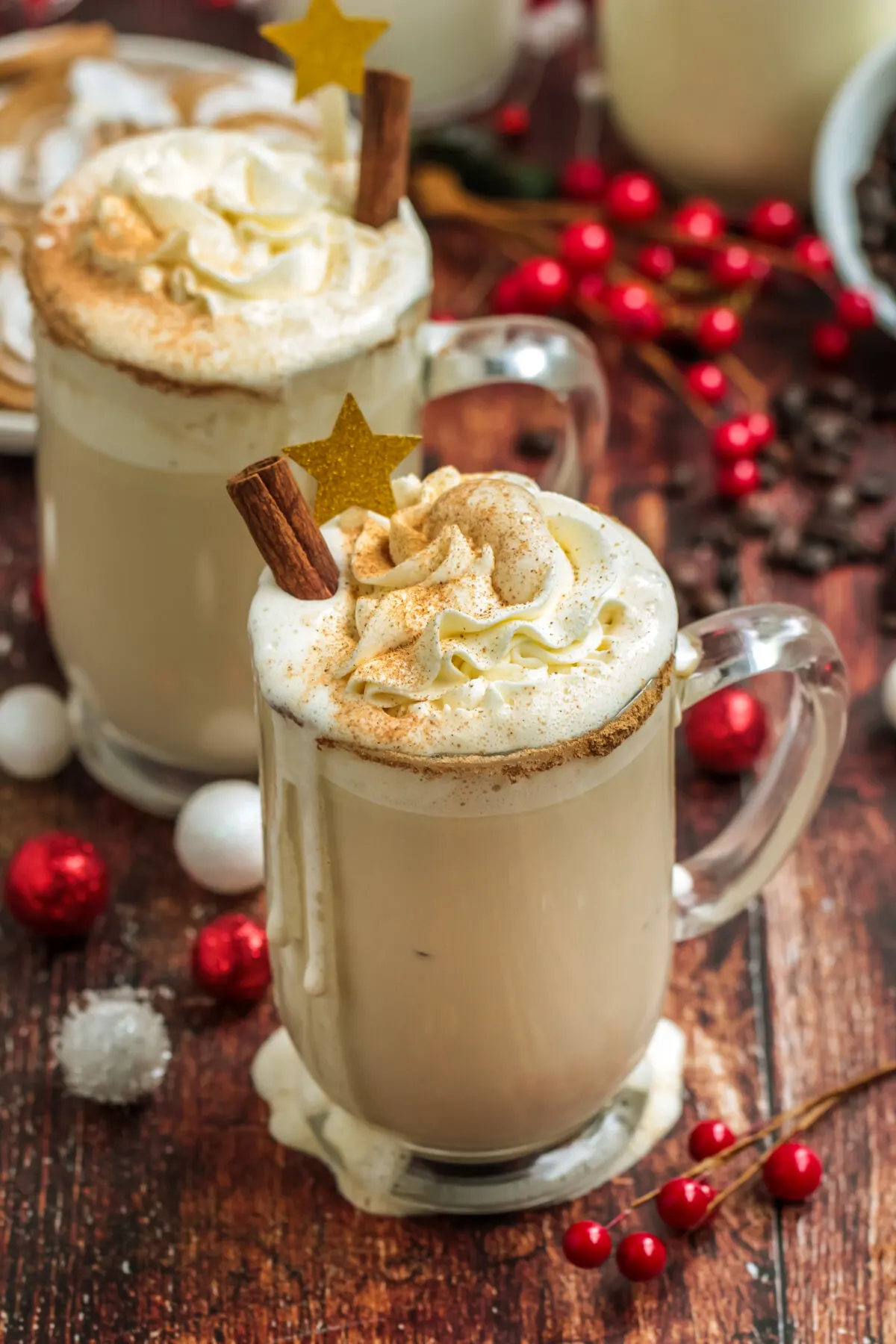 This is the best eggnog latte recipe. Learn how to make your own fresh, homemade version of this yummy holiday drink!