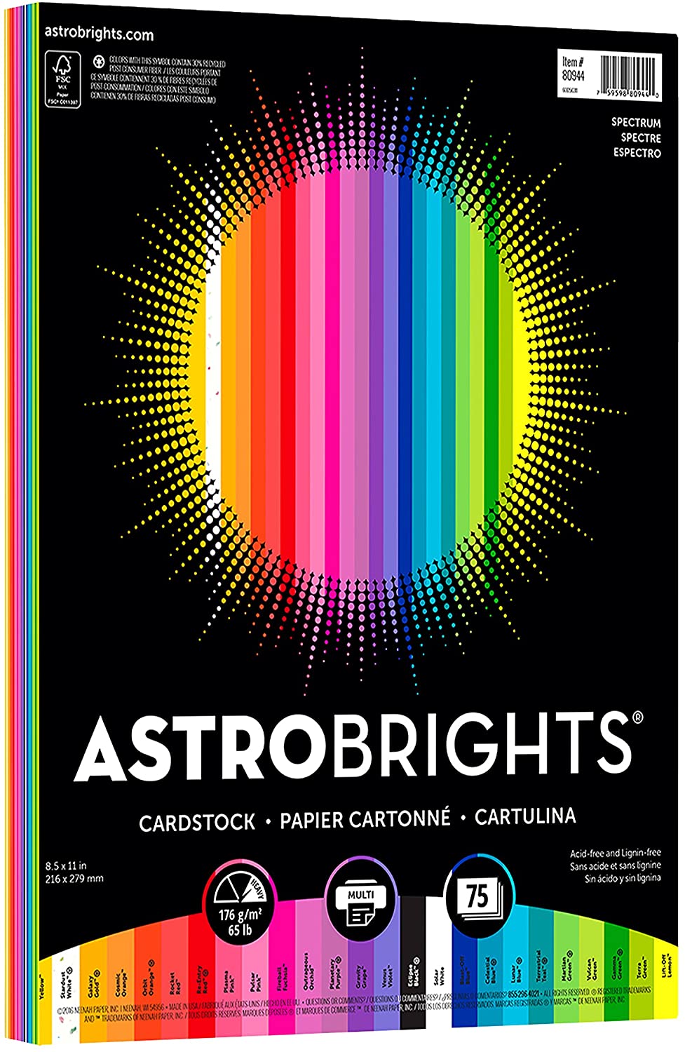 Astrobrights Colored Cardstock