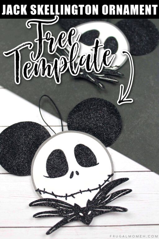 DIY Jack Skellington Mickey Ears Ornament - Frugal Mom Eh!