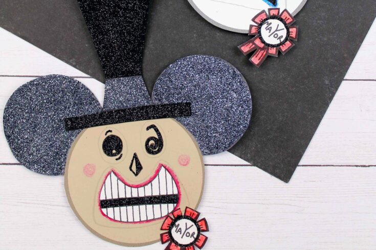 DIY Mayor of Halloweentown Mickey Ears Ornament
