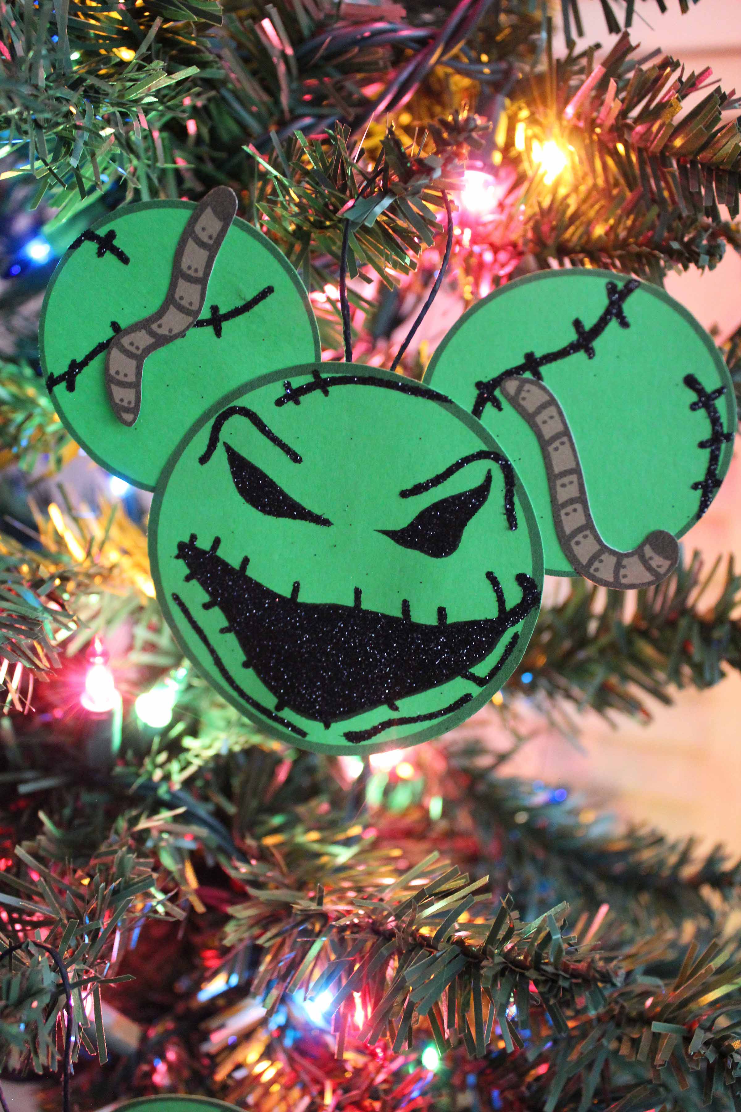 DIY Oogie Boogie Mickey Ears Ornament - Frugal Mom Eh!