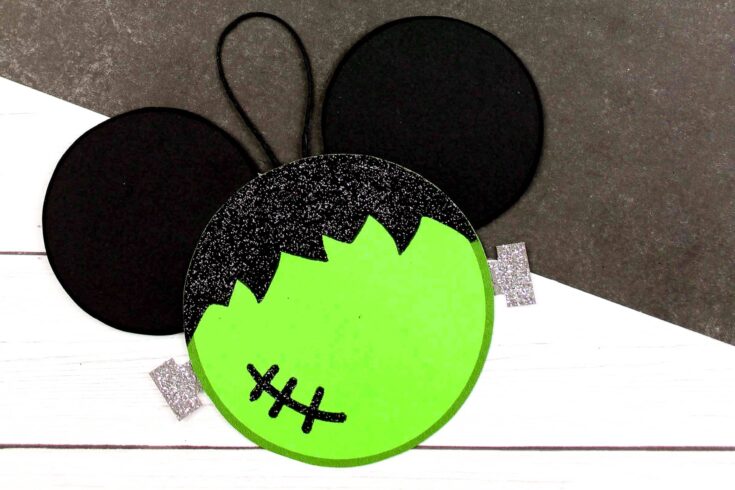 DIY Frankenstein Mickey Ears Ornament