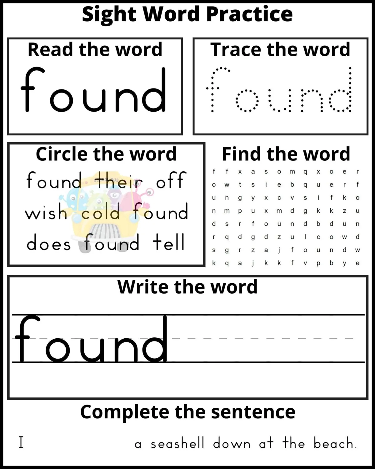 Free printable Second Grade Sight Word Practice Sheets from the Dolch Sight Word List. Includes 46 Sheets for your child to learn from!  