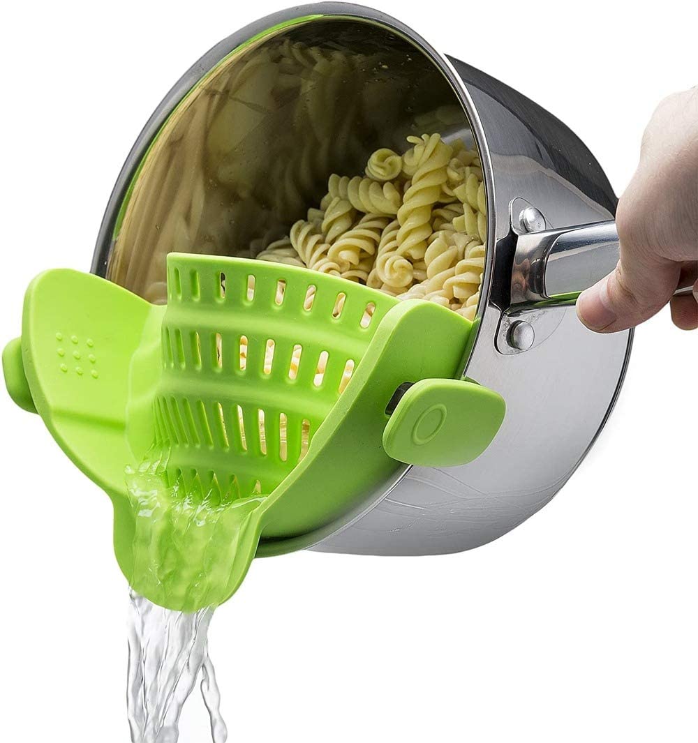 Adjustable Silicone Clip On Strainer