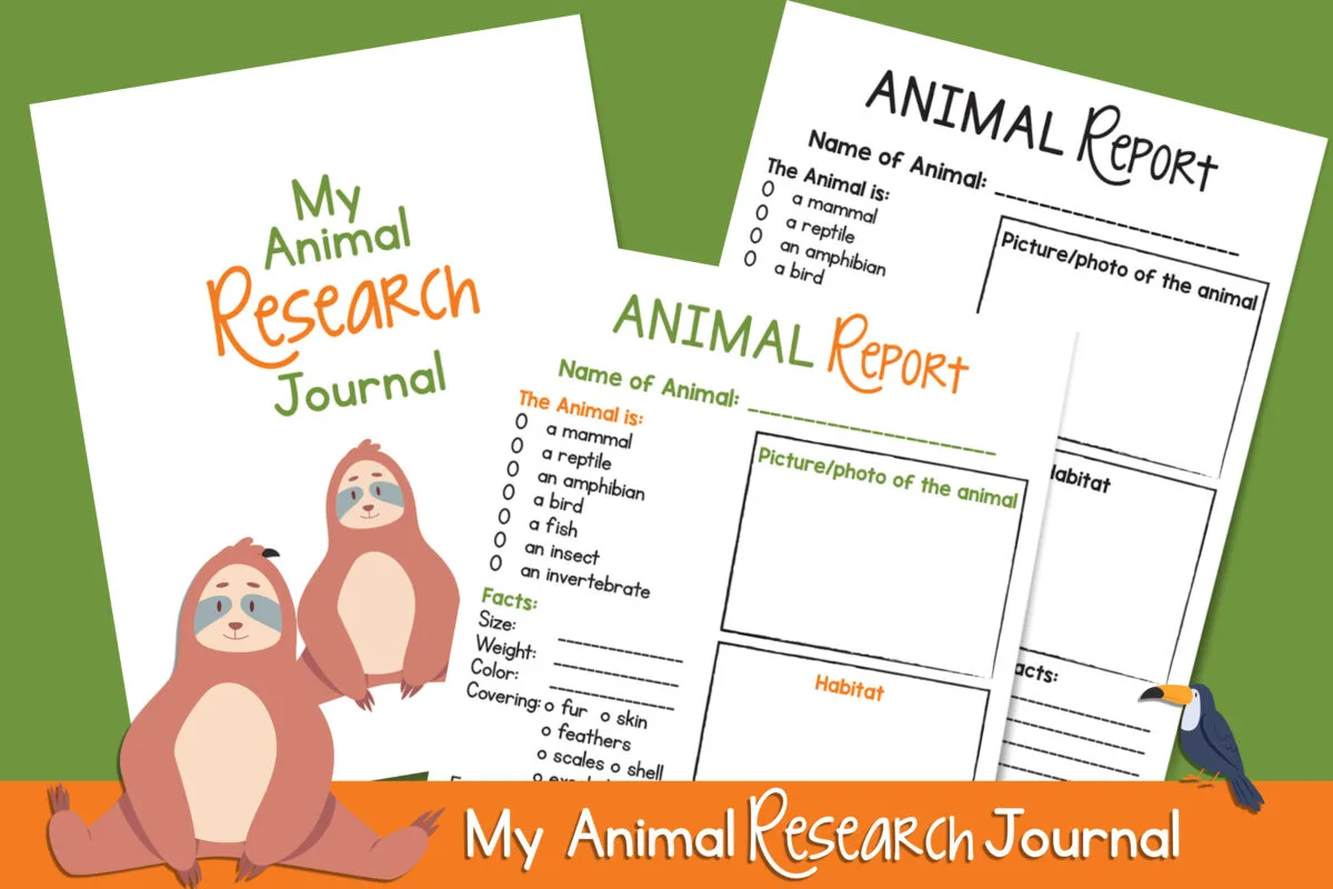 Free Printable Animal Report Template for Kids - Frugal Mom Eh!