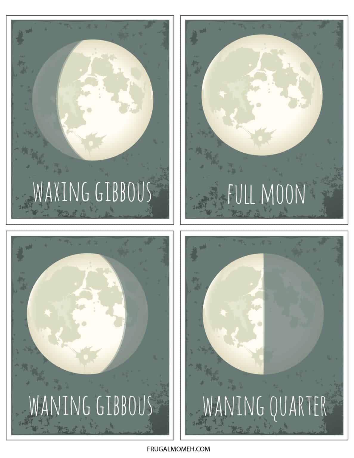 Free Printable Phases of the Moon Worksheets - Frugal Mom Eh!