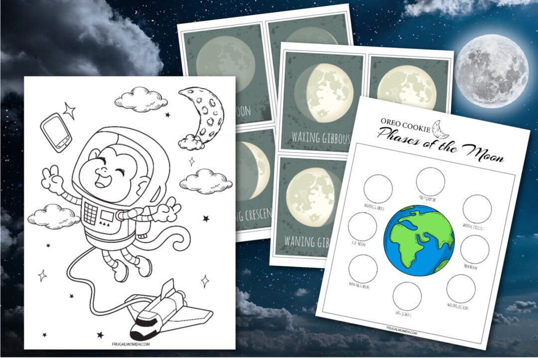 Free Printable Phases of the Moon Worksheets - Frugal Mom Eh!