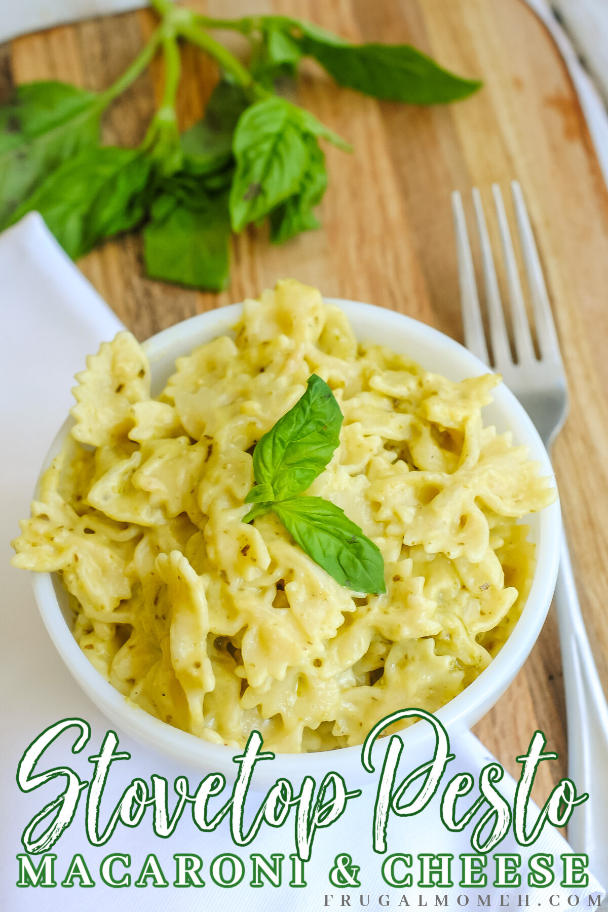 This stovetop pesto mac and cheese recipe is quick, simple, creamy, and so flavorful! A perfect weeknight meal filled with cheese and pesto.