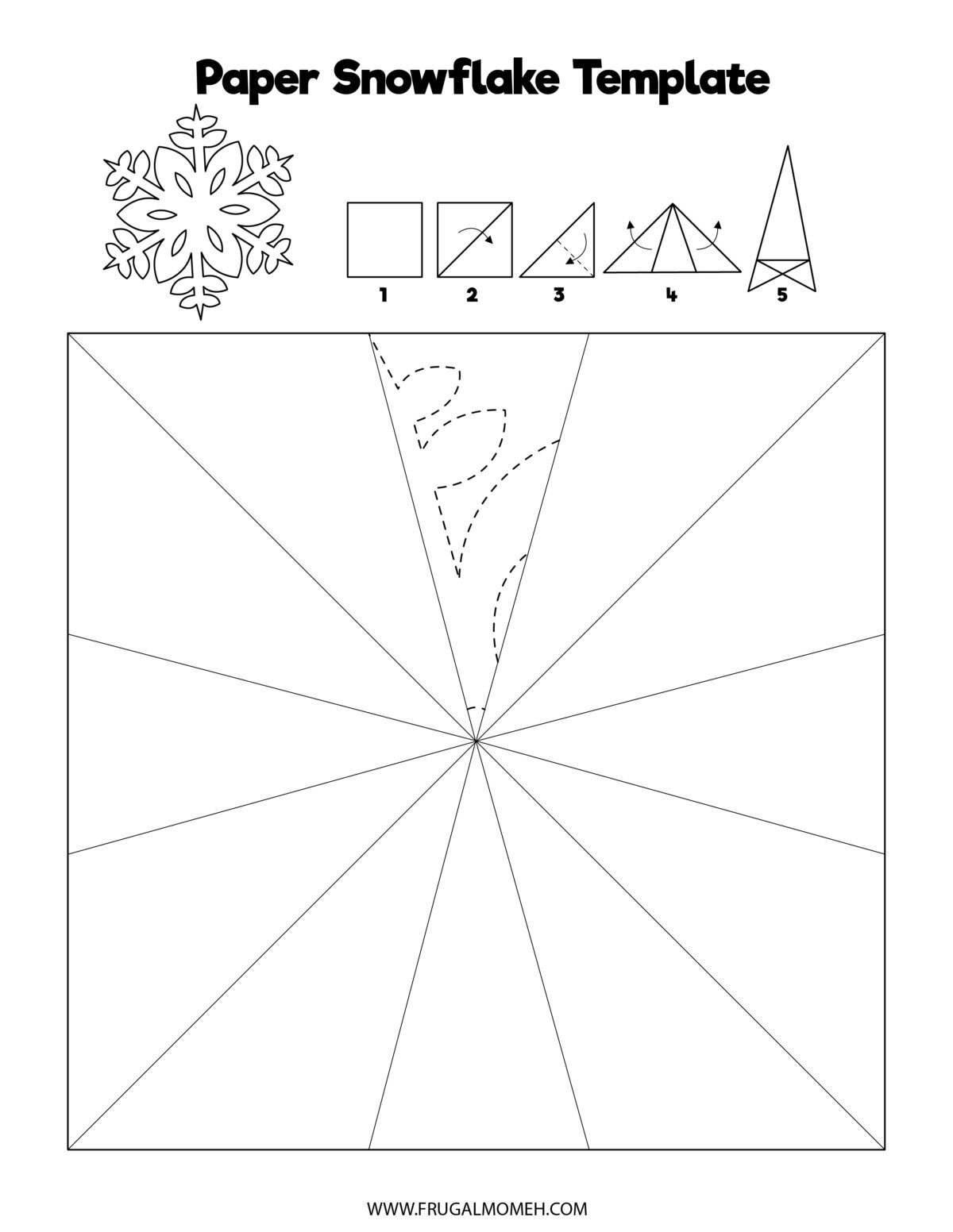 Looking for some free printable paper snowflake templates? I've got you covered. Here are fourteen different designs to choose from!