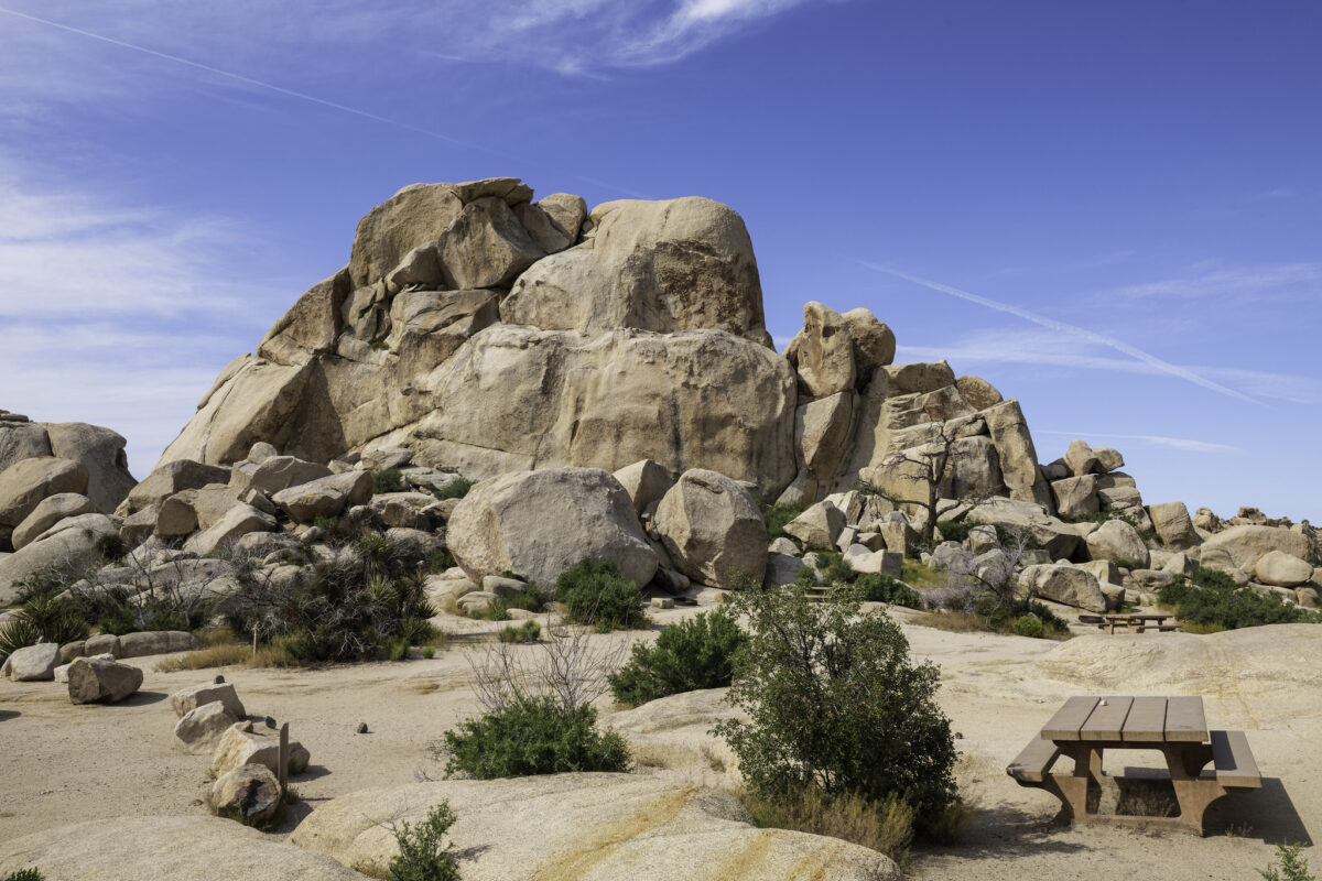 Campsites located in Hidden Valley Campground, Joshua Tree National Park