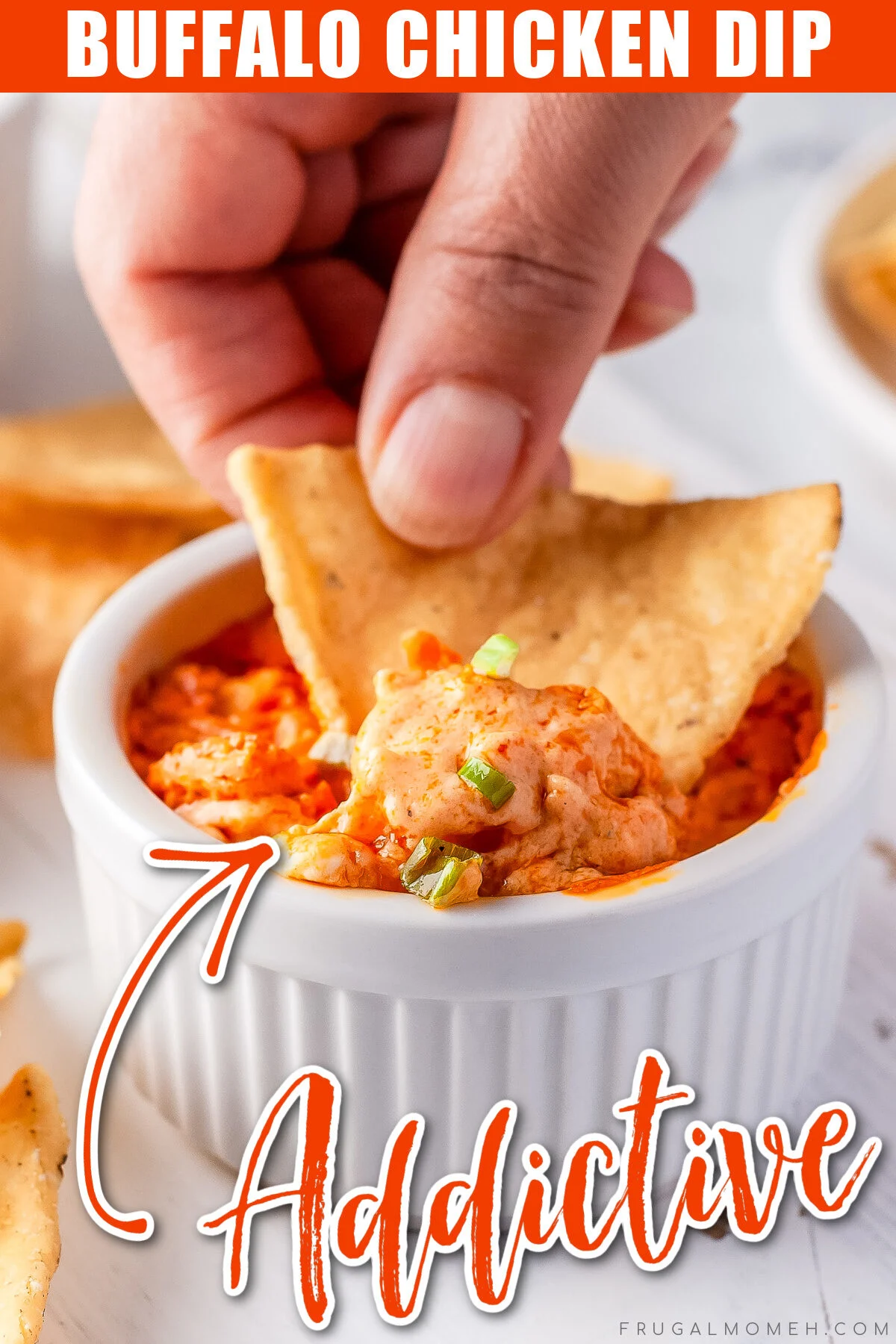 This easy buffalo chicken dip recipe is a perfect appetizer for game day! Loaded with chicken, cheese, and hot sauce, it's always a big hit.