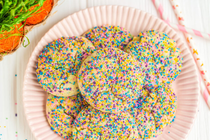 Easter Sprinkle Sugar Cookies