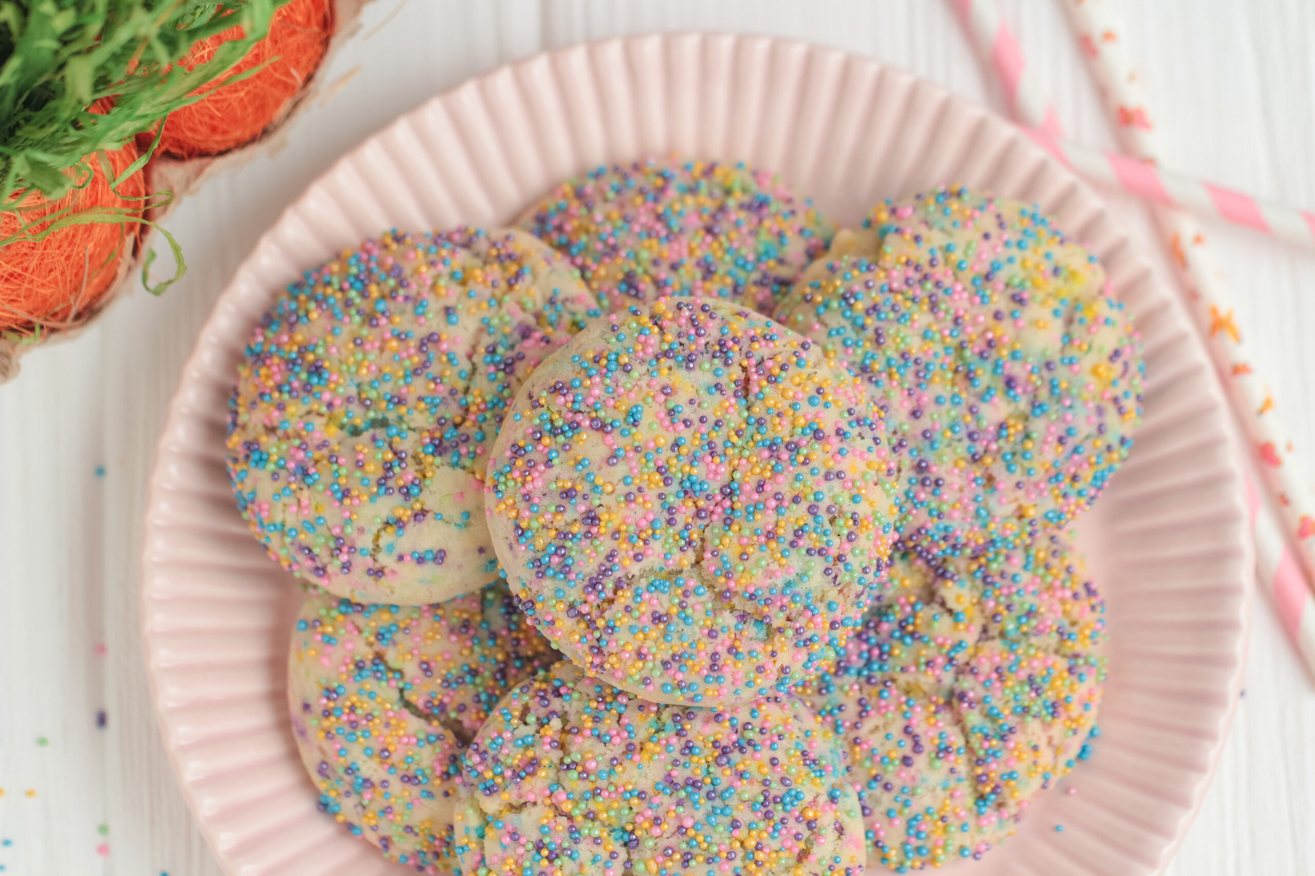 Love sugar cookies? This Easter sprinkle sugar cookies recipe is perfect for you! These cookies are easy to make and taste delicious.
