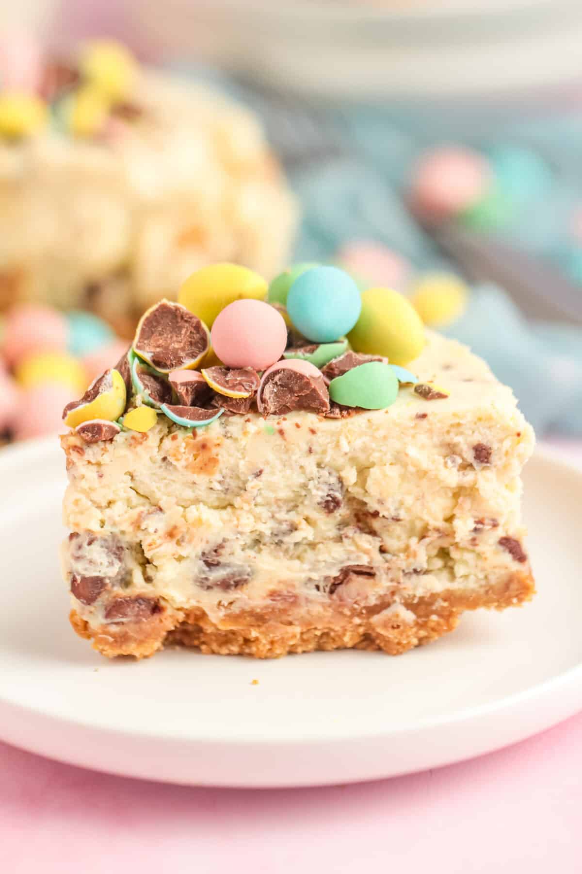 Looking for an easy and delicious Instant Pot cheesecake recipe for Easter? Out Instant Pot Mini Egg Cheesecake is a perfect spring dessert!