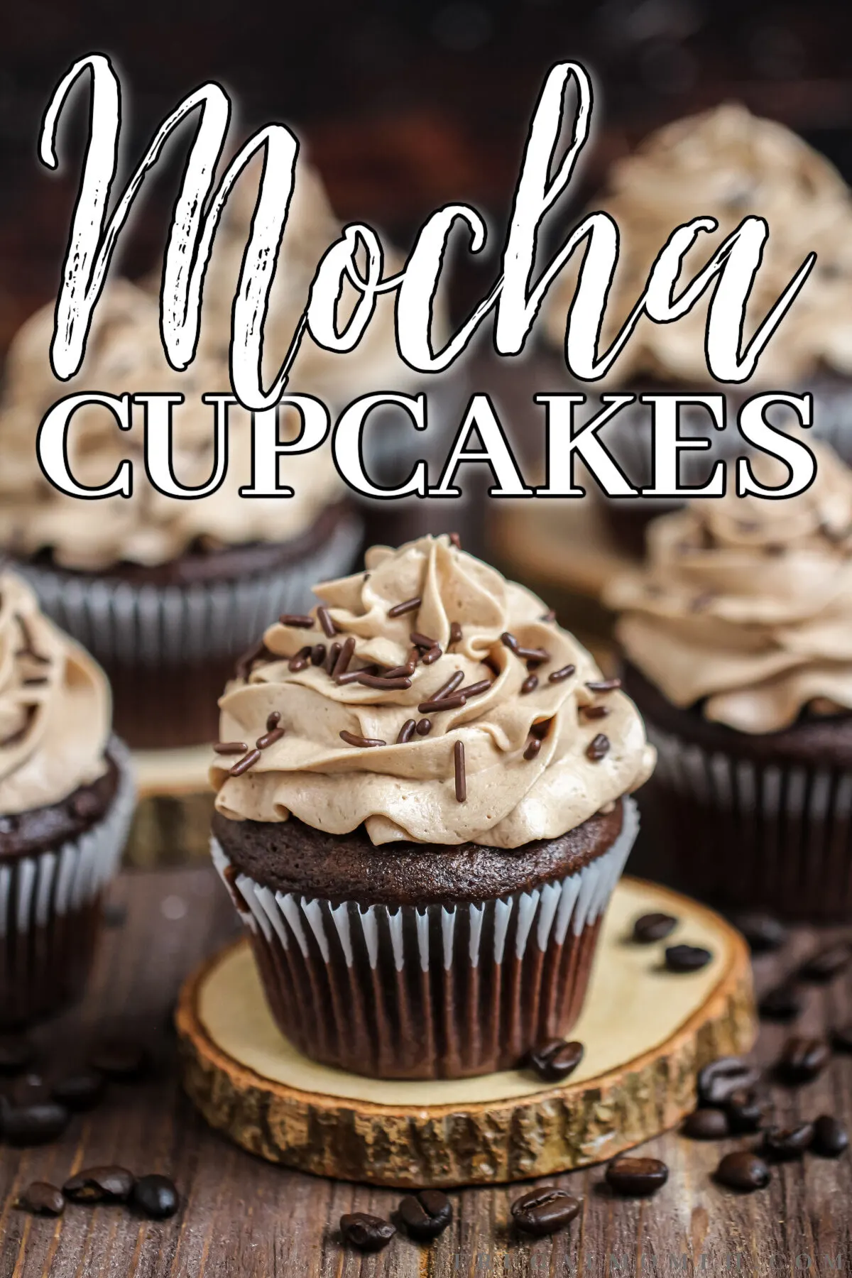 Love chocolate and coffee? Then you'll love this recipe for moist and fluffy mocha cupcakes with fluffy mocha buttercream frosting.