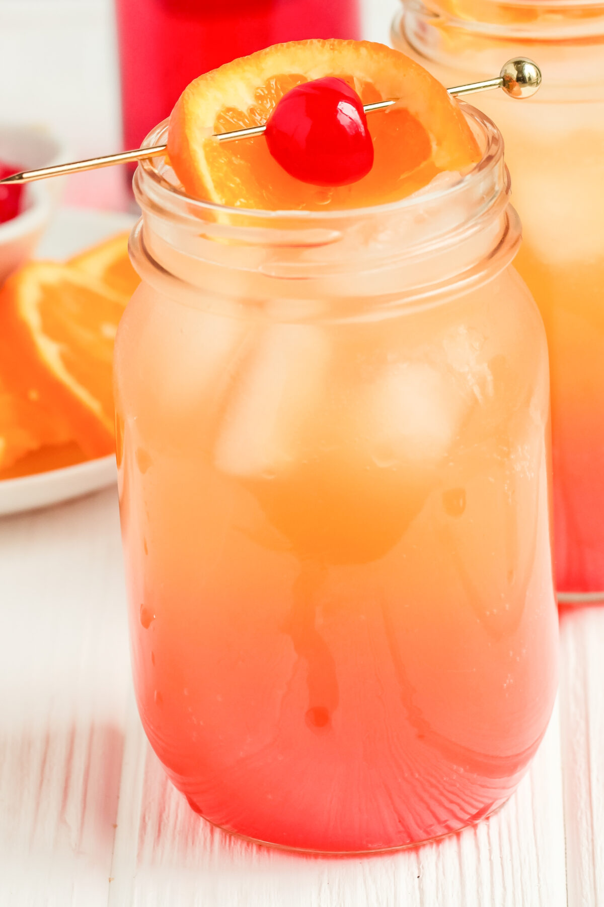 A classic Shirley Temple recipe made with lemon-lime soda, orange juice, and grenadine. Perfect fun and fancy mocktail for any party!