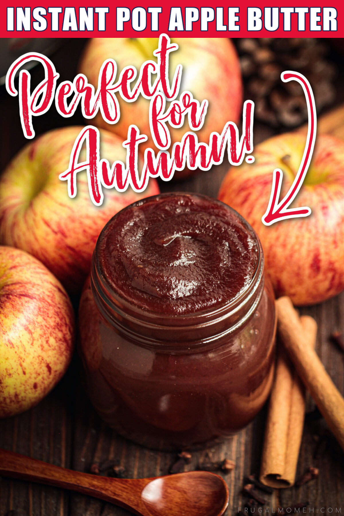 This Instant Pot apple butter recipe is perfect for fall! Made with just a few simple ingredients, it's a delicious way to use up apples.