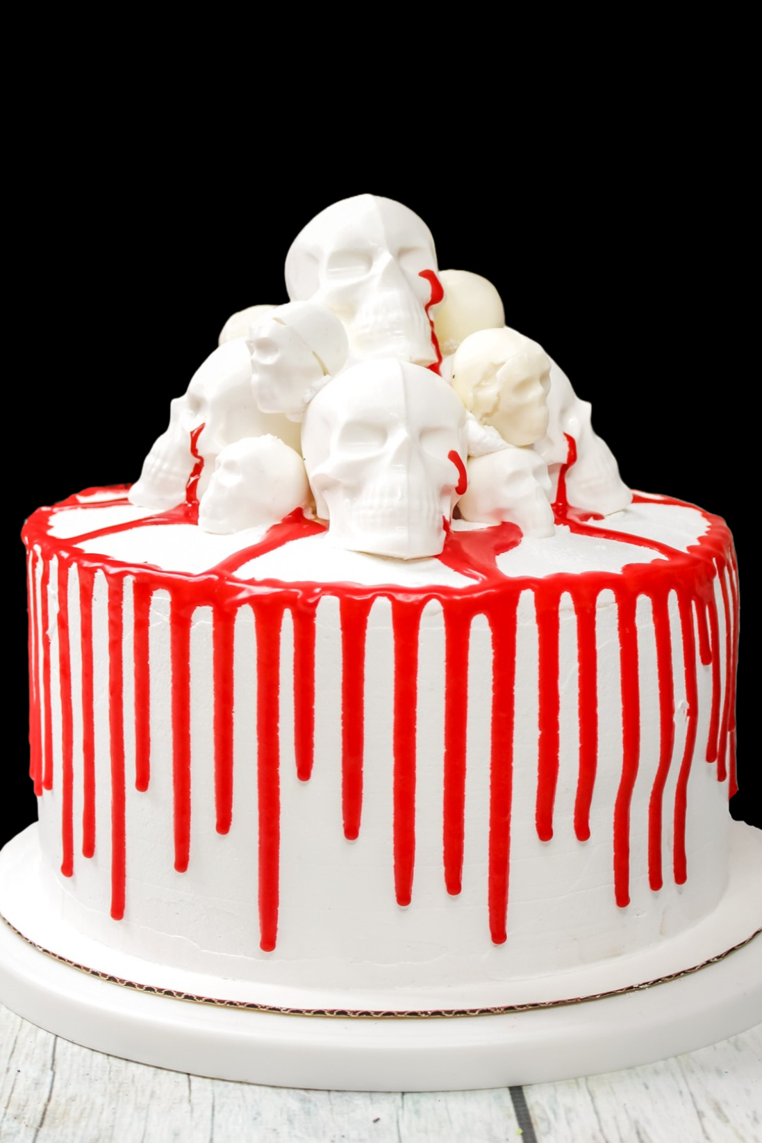 This bloody skull cake recipe is perfect for any Halloween party; pair it with some great looking gory decorations to really set the tone!