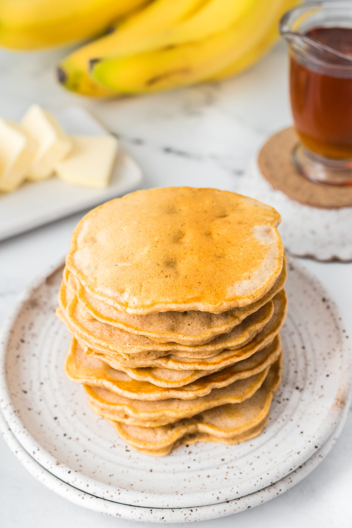 These delicious banana pancakes are perfect for a weekend breakfast or brunch. They're easy to make and only require a few simple ingredients.