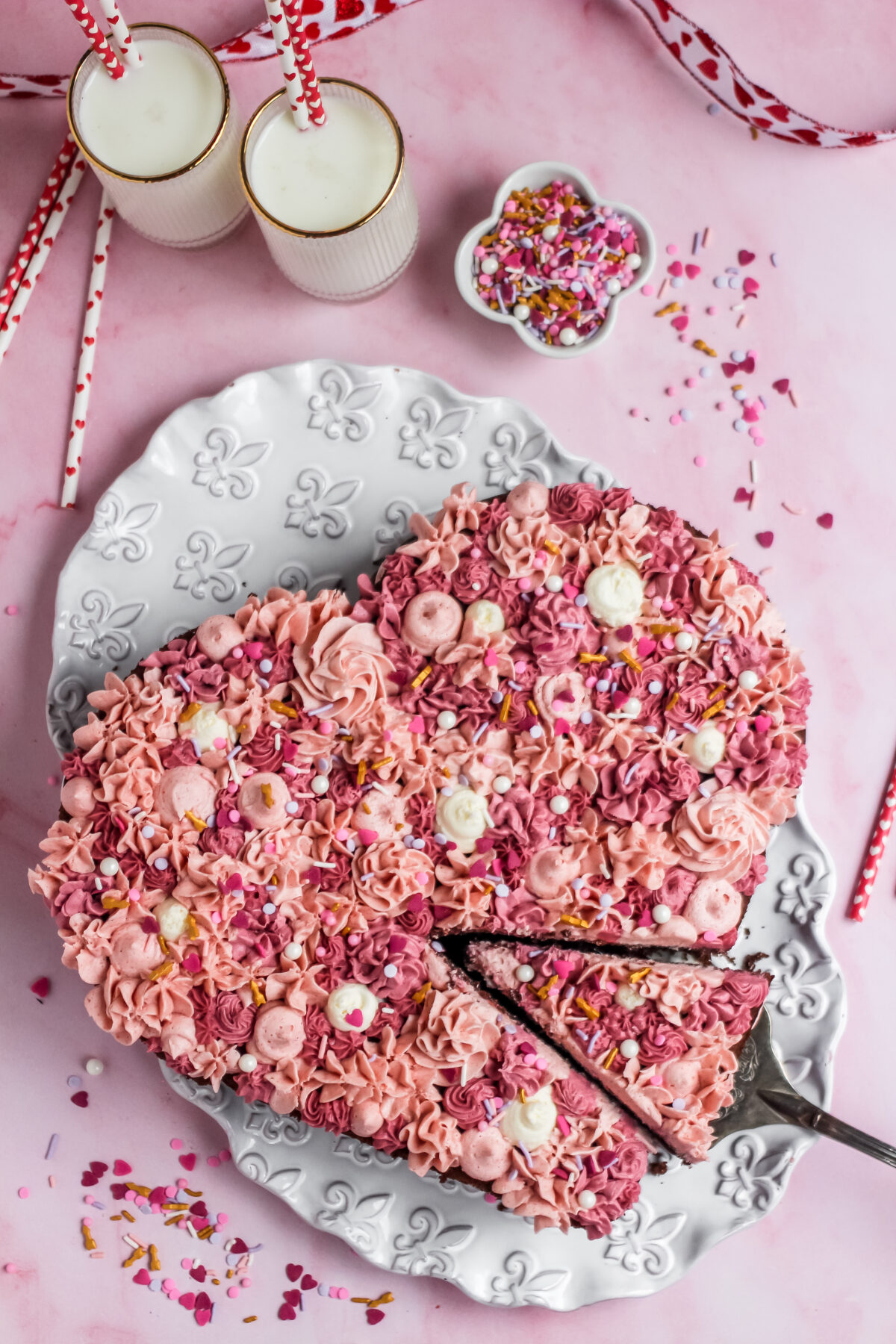 This Valentine's Day, impress your loved ones with this delicious and easy-to-follow Heart-Shaped Chocolate Strawberry Cake recipe!
