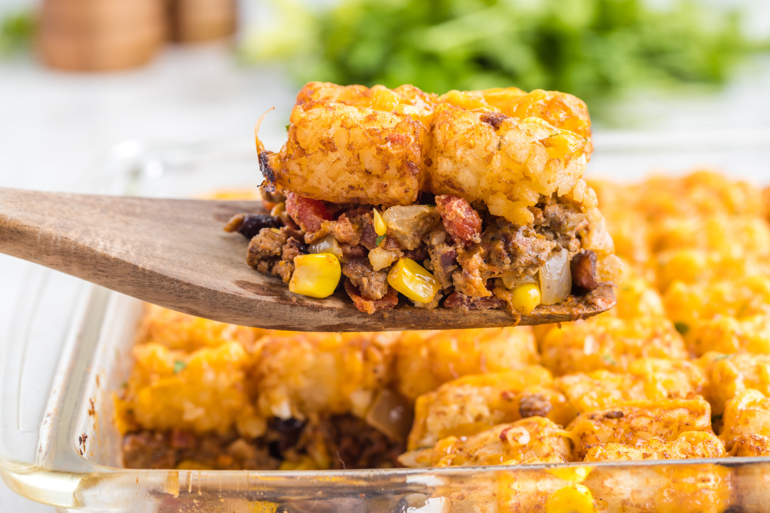 This easy cowboy casserole recipe is the perfect way to feed a hungry crowd! Loaded with tex-mex flavour, this dish is sure to please.